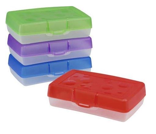 School Source Plastic Pencil Box - Each