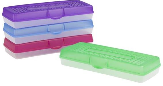 School Source 61620U12C Extra Long Plastic Pencil Box