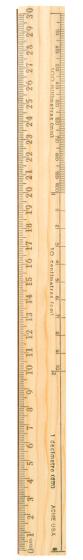 Rulers Office Metal Edge Wooden R511 - 30cm - Each - 18930