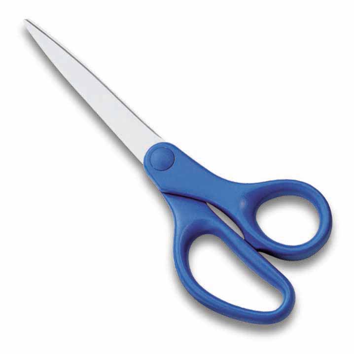 Scissors Plastic Handle #S3095T Semi Sharp - 5" - Each