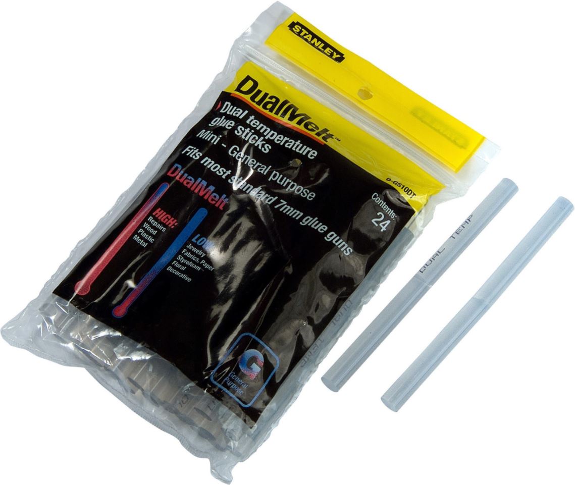 Stanley GS10DT Dual Melt Glue Stick Mini - 24/Pack