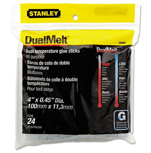 Stanley GS20DT Dual Temperature Glue Sticks - Package of 24