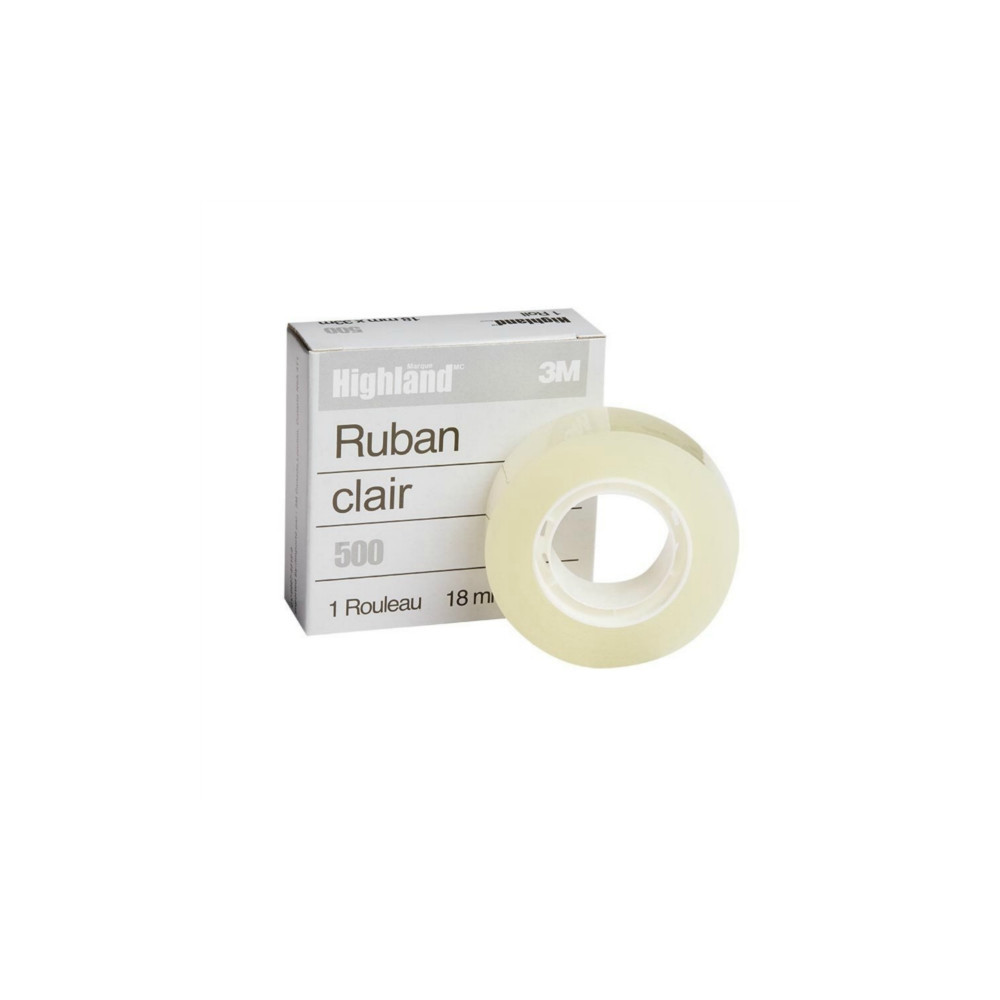 3M Highland Tape Cellulose Refill - 3/4"x33m - Each- 500-18BXD
