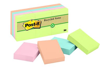 3M Premium Post-it Assorted - 1.5"x2" - 12/pkg - 653-RP-A