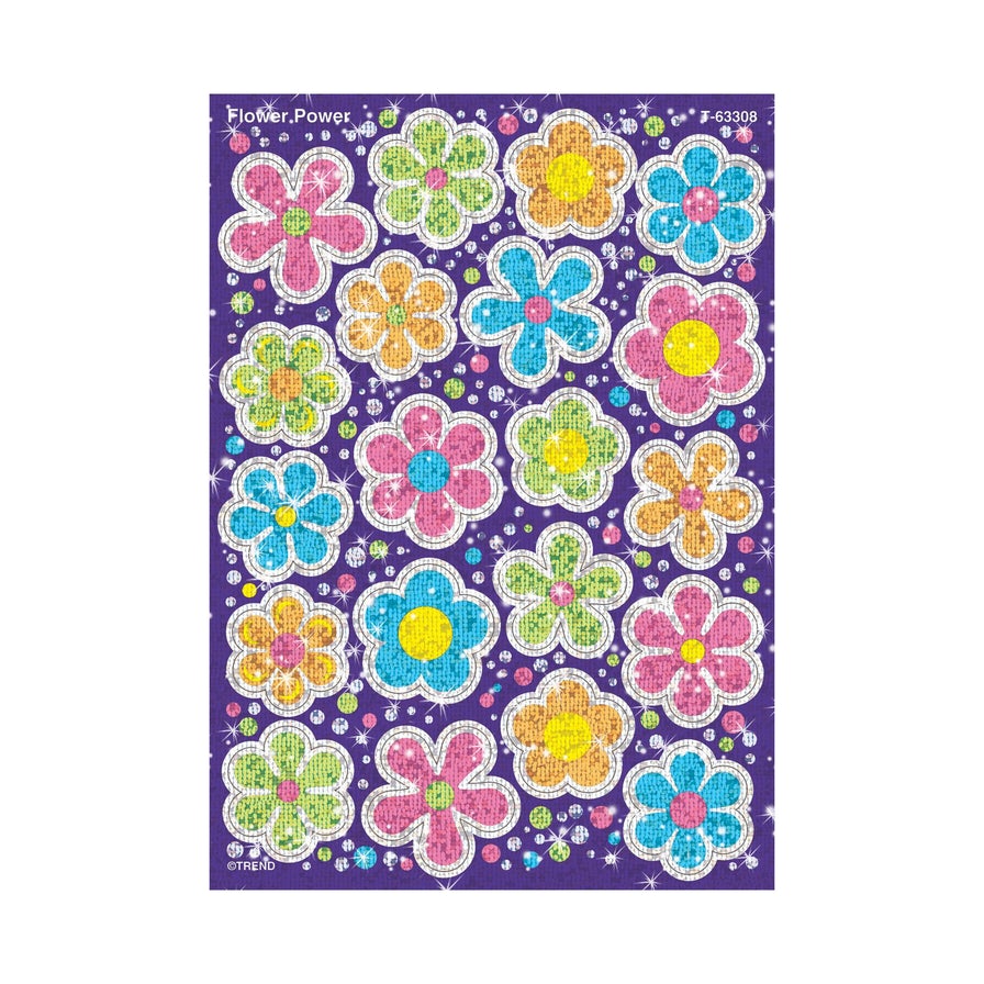 Trend T63308 Sparkle Stickers Flower Power