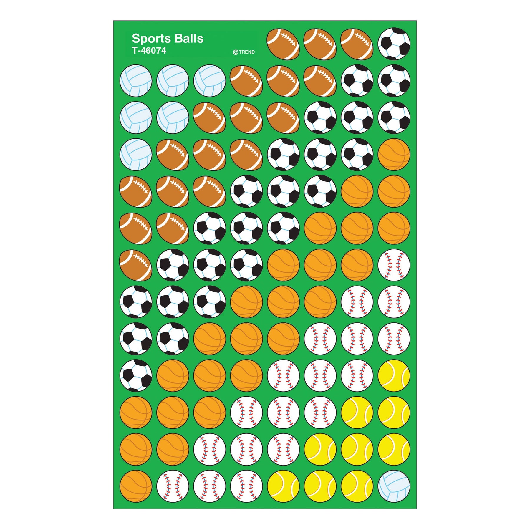 Trend T46074 Super Shape Stickers Sports Balls