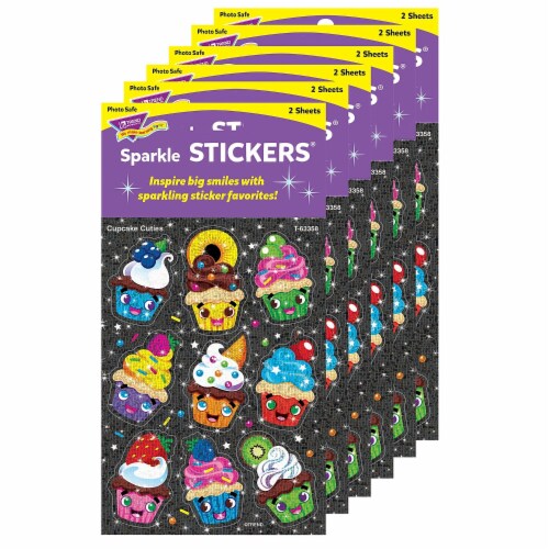 Trend T63358 Sparkle Sticker Cupcake Cuties