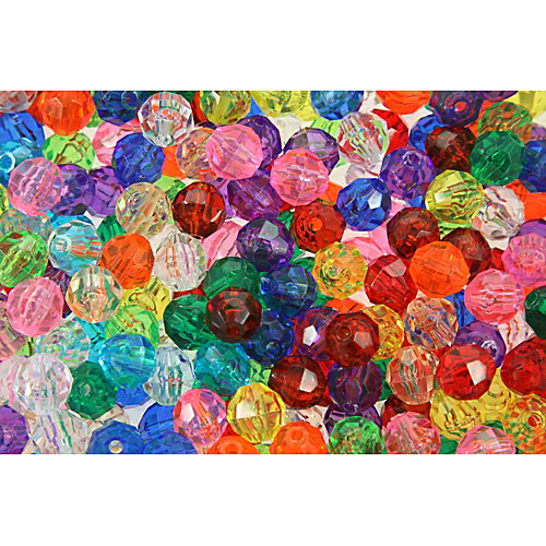 The Beadery 711V029 Facet Beads #711V Assorted Colours - 10mm