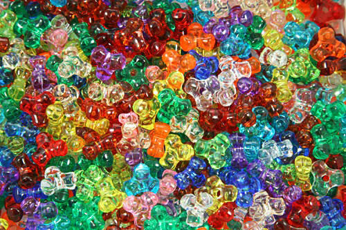 The Beadery 825V029 Tri Beads #825V Assorted Colours - 11mm