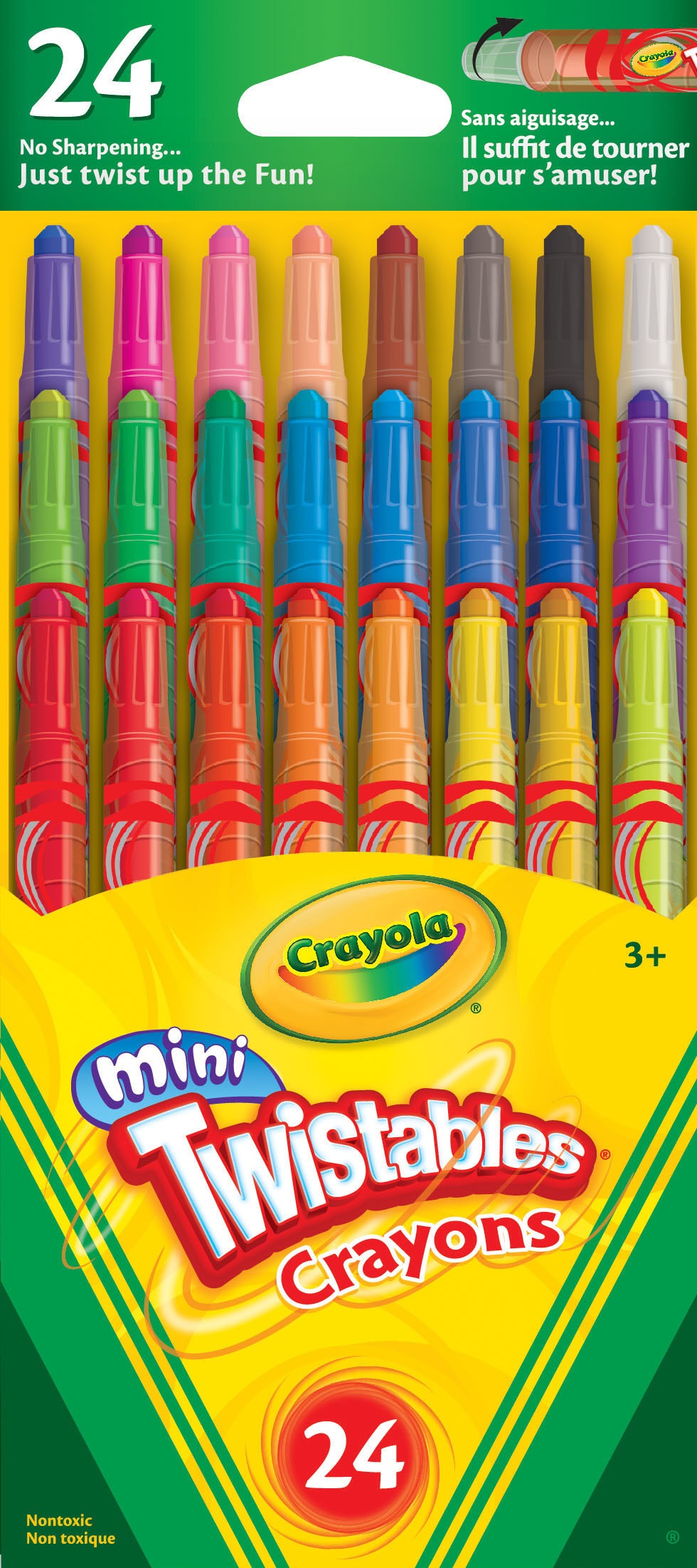 Crayola 529724 Mini Twistable Crayons - 24/pack