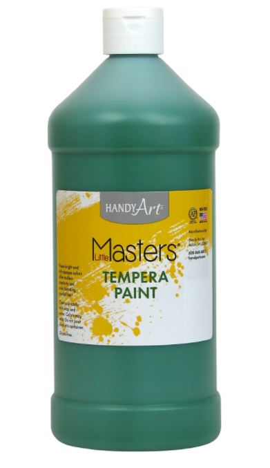 Handy Art 203745 Little Masters Tempera Paint Green - 32 oz