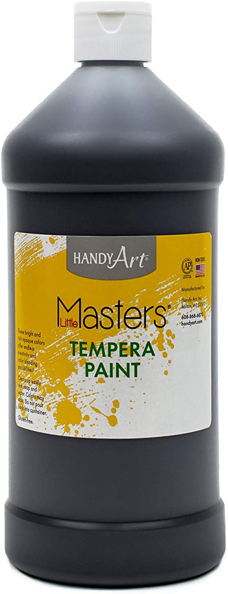 Handy Art 203755 Little Masters Tempera Paint Black - 32 oz