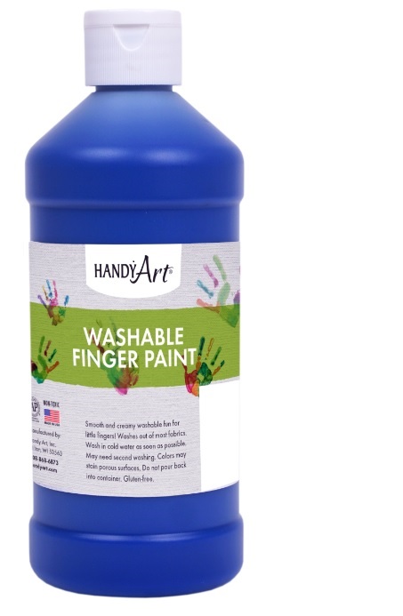 Handy Art 241030 Finger Paint Blue - 16oz