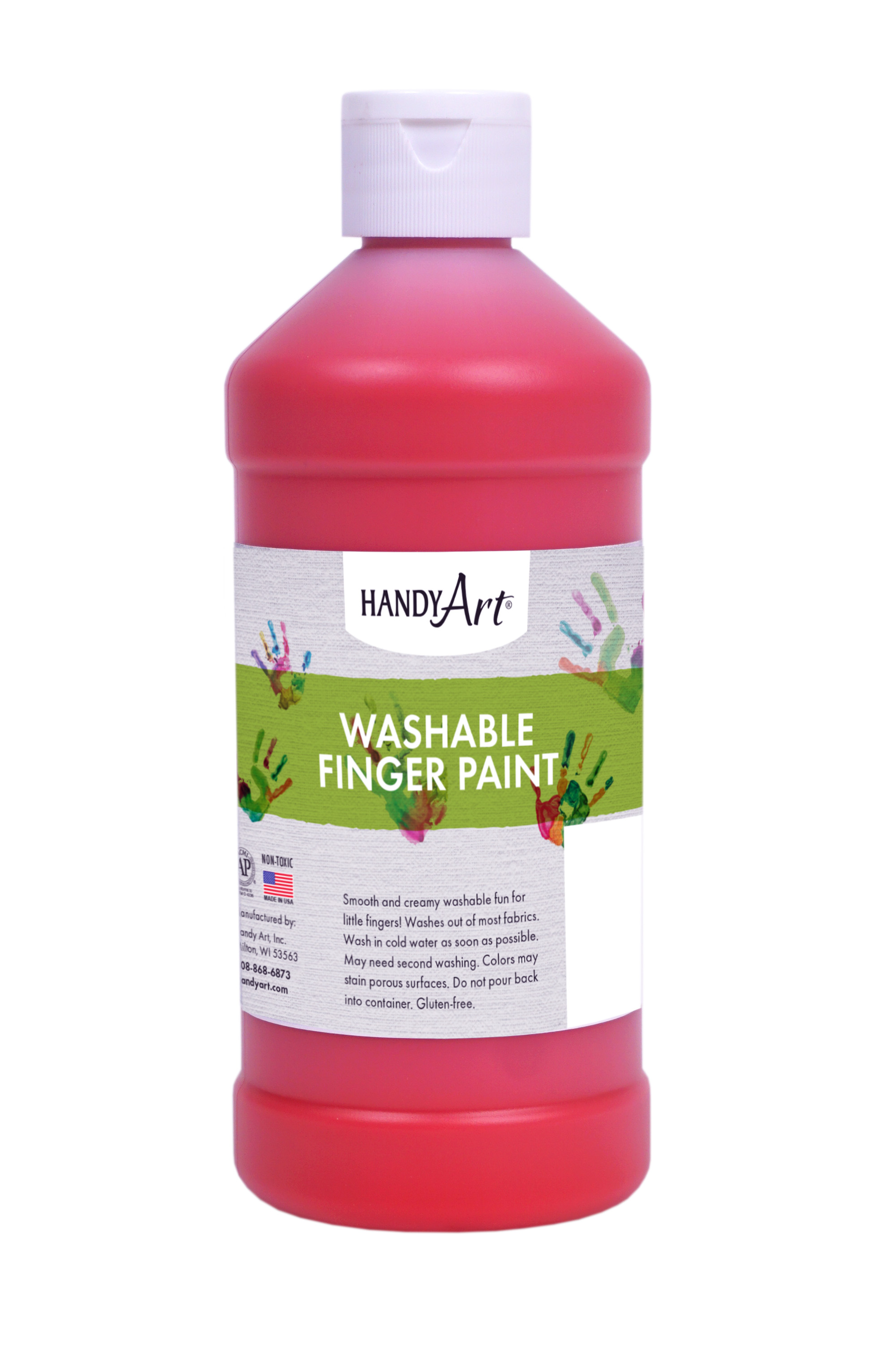 Handy Art 243020 Finger Paint Red - 32oz