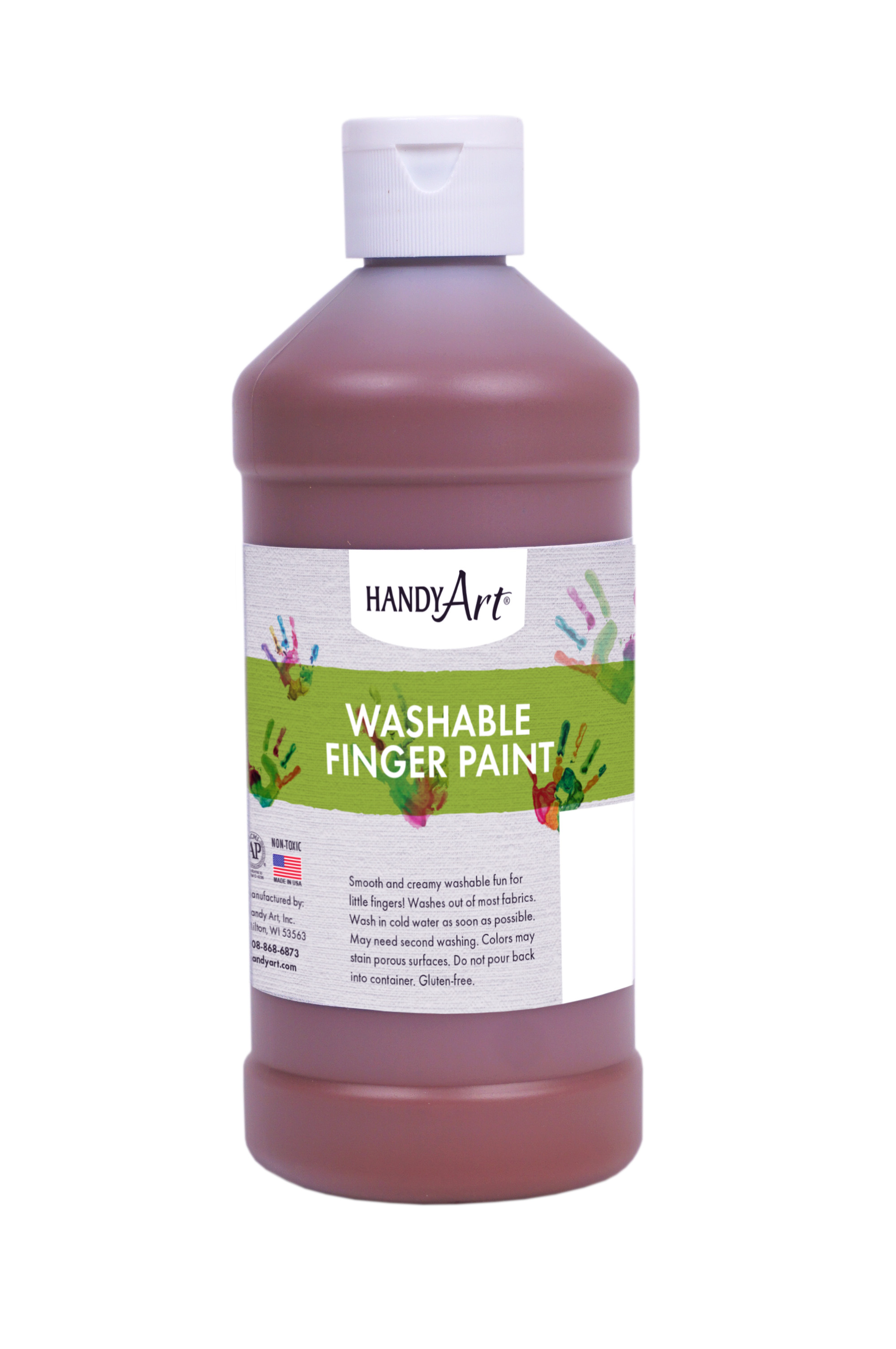 Handy Art 243050 Finger Paint Brown - 32oz