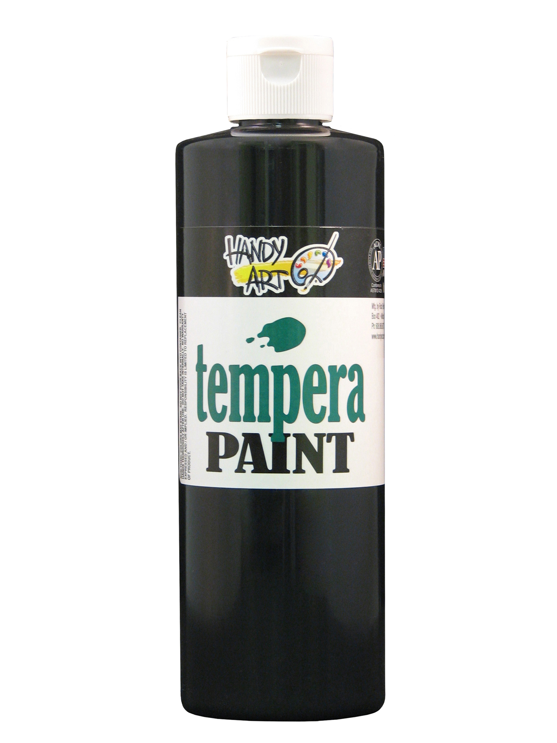 Handy Art 201055 Premium Tempera Paint Black - 16oz