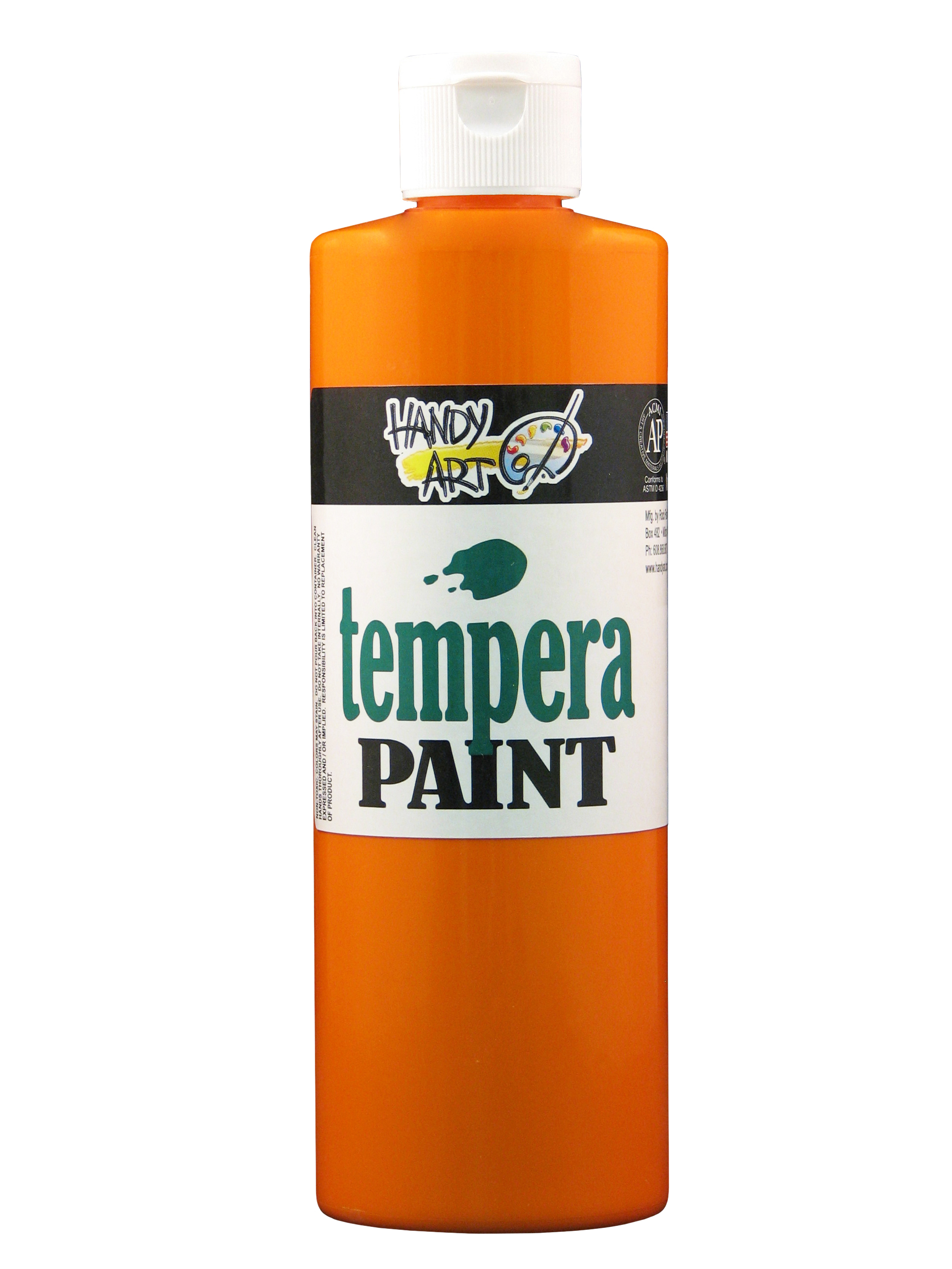 Handy Art 201015 Premium Tempera Paint Orange - 16oz