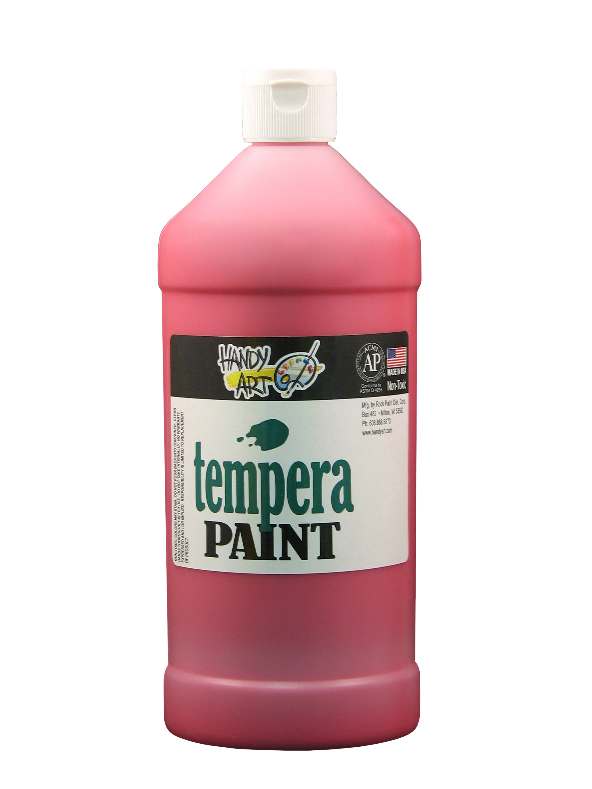 Handy Art 203020 Premium Tempera Paint Red - 32oz
