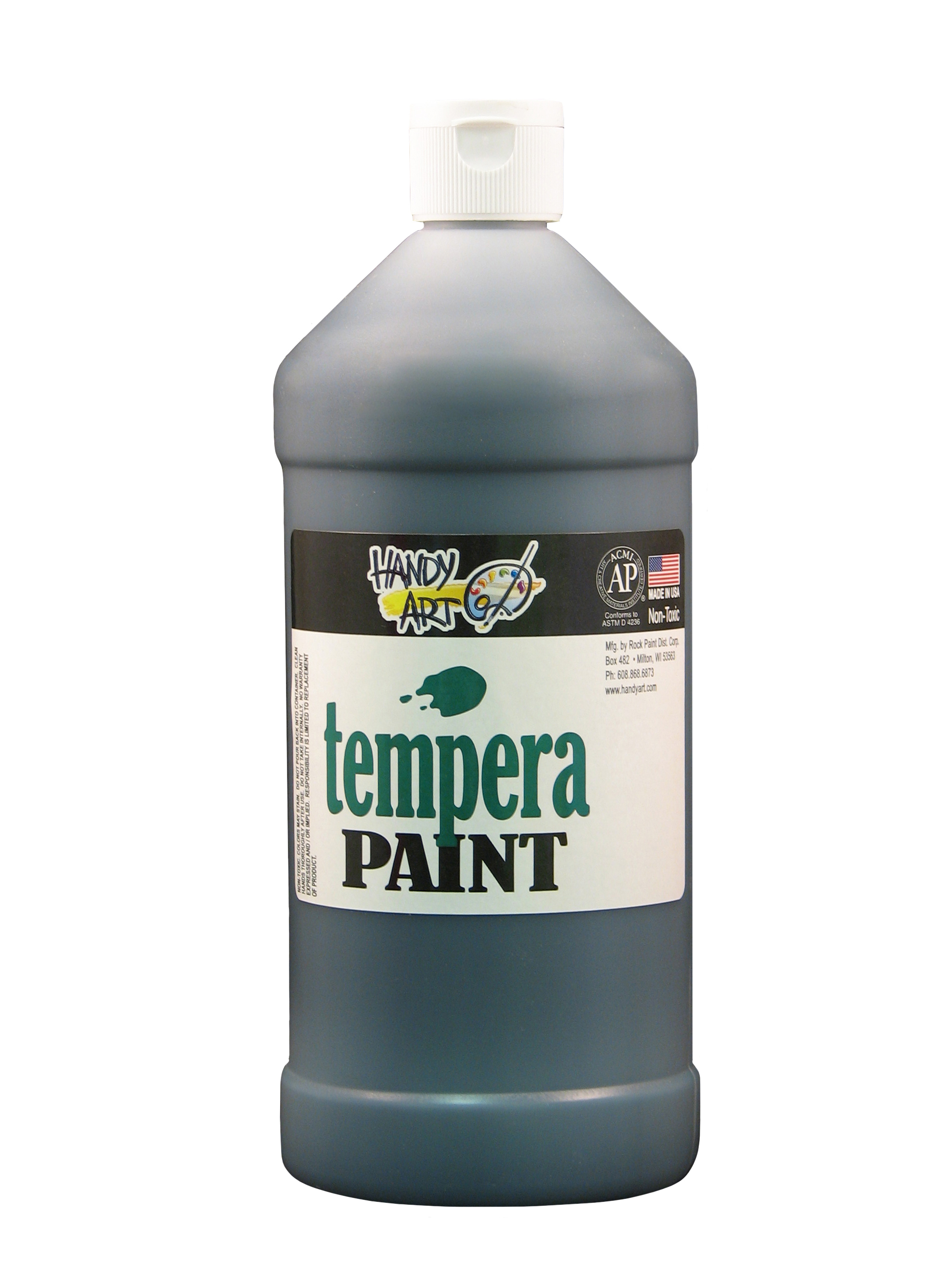 Handy Art 203055 Premium Tempera Paint Black - 32oz