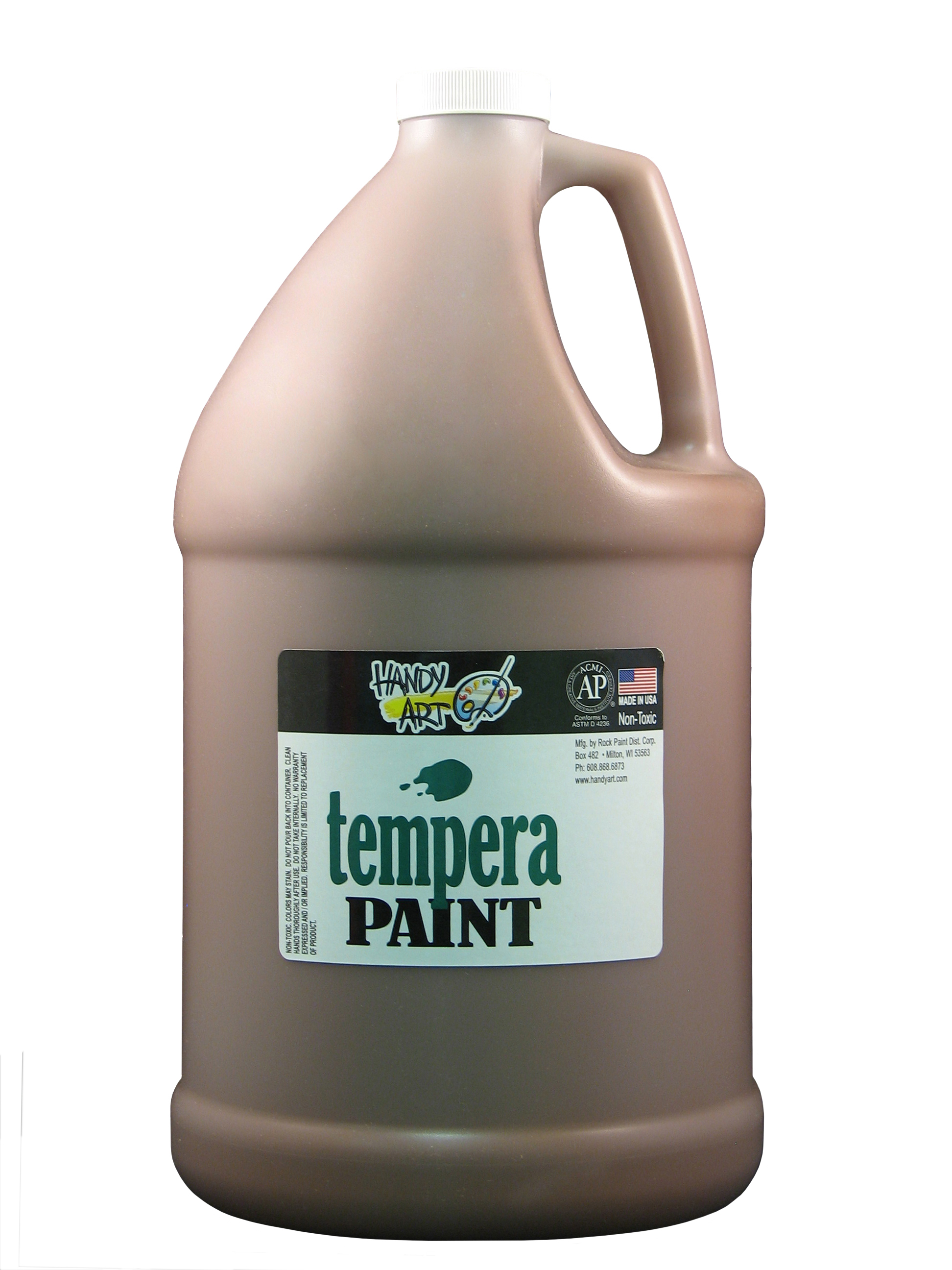 Handy Art 204050 Premium Tempera Paint Brown - 1 Gallon