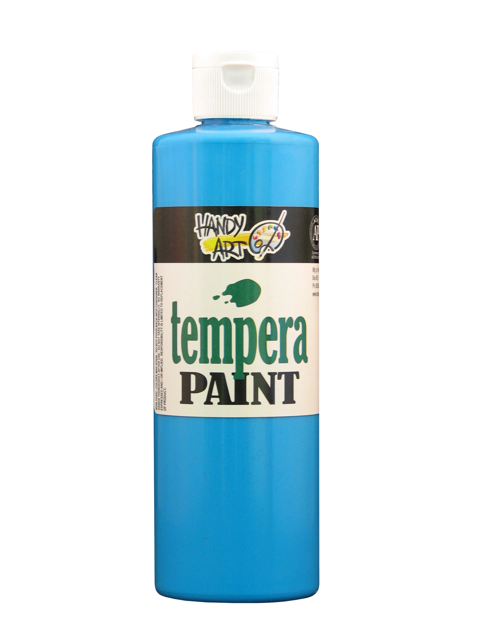 Handy Art 251156 Fluorescent Tempera Paint Washable Blue - 16oz