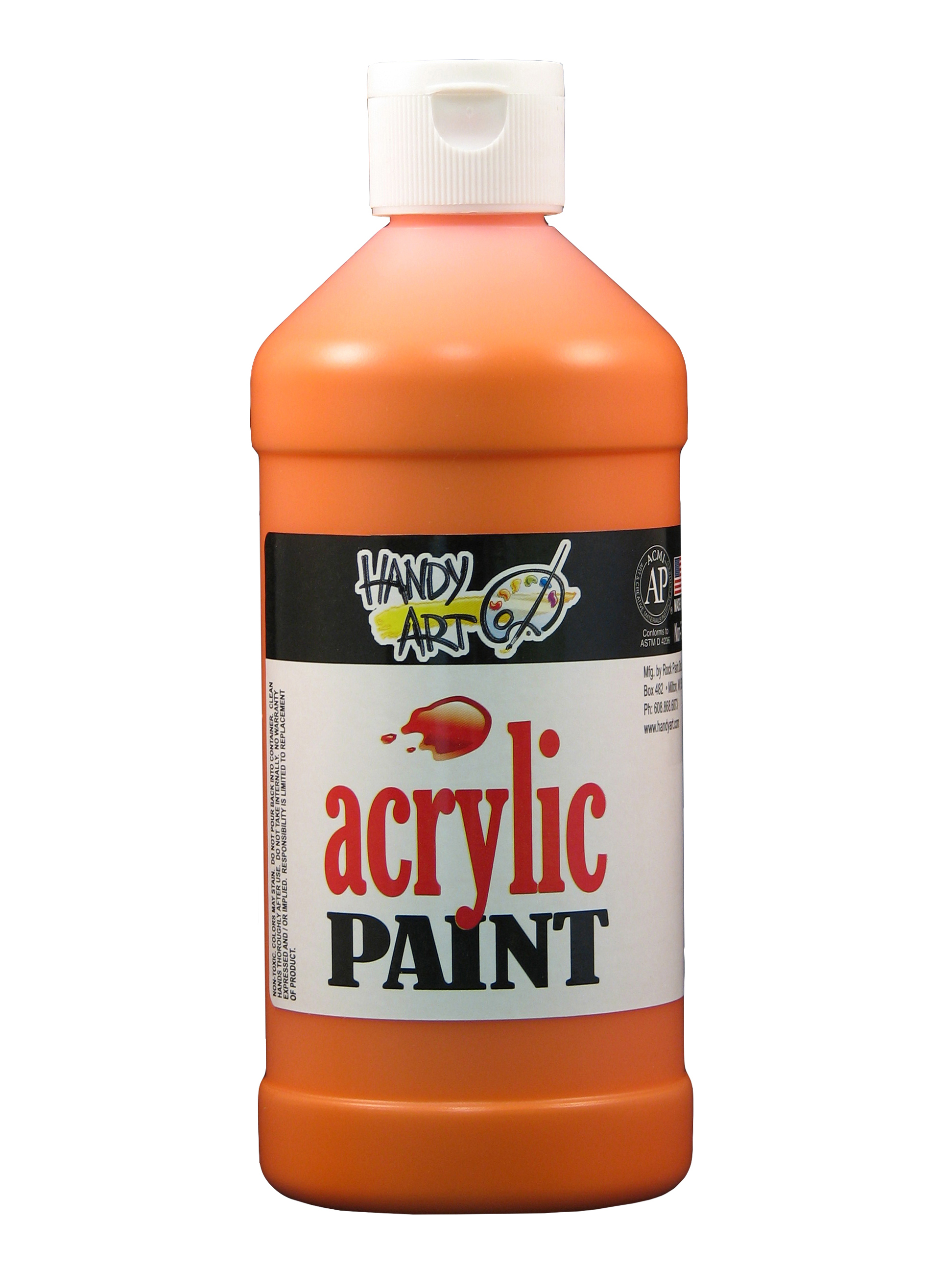 Handy Art 101025 Acrylic Paint Chrome Orange - 16oz