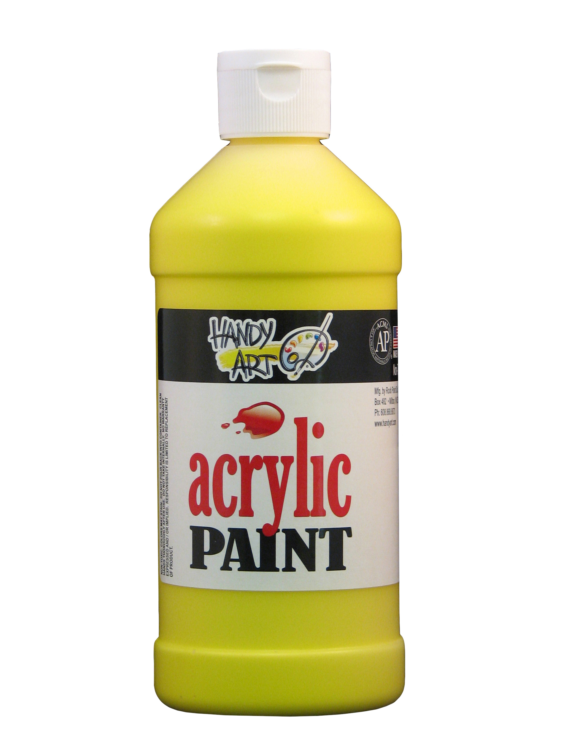 Handy Art 101010 Acrylic Paint Chrome Yellow - 16oz