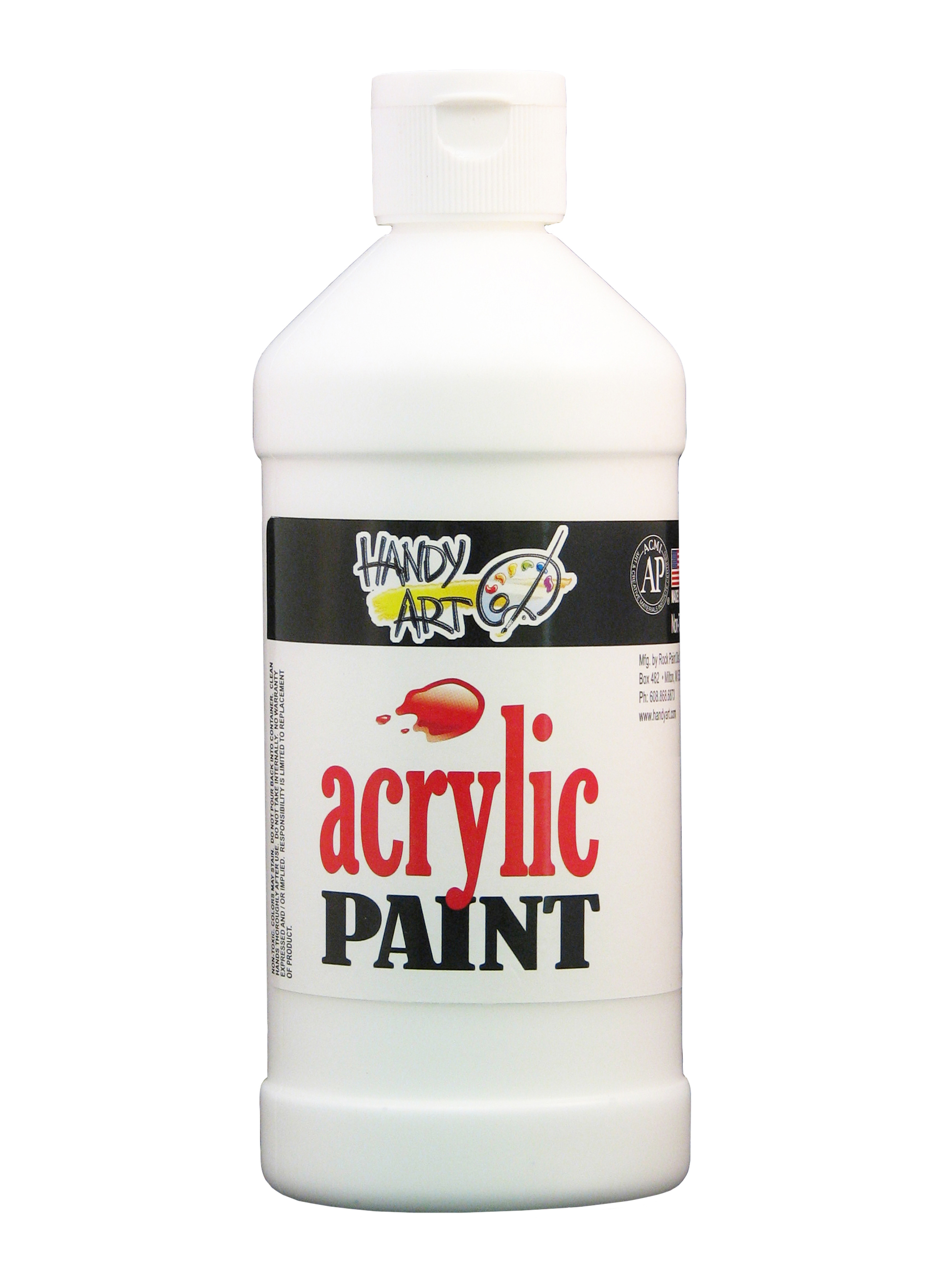 Handy Art 101000 Acrylic Paint White - 16oz