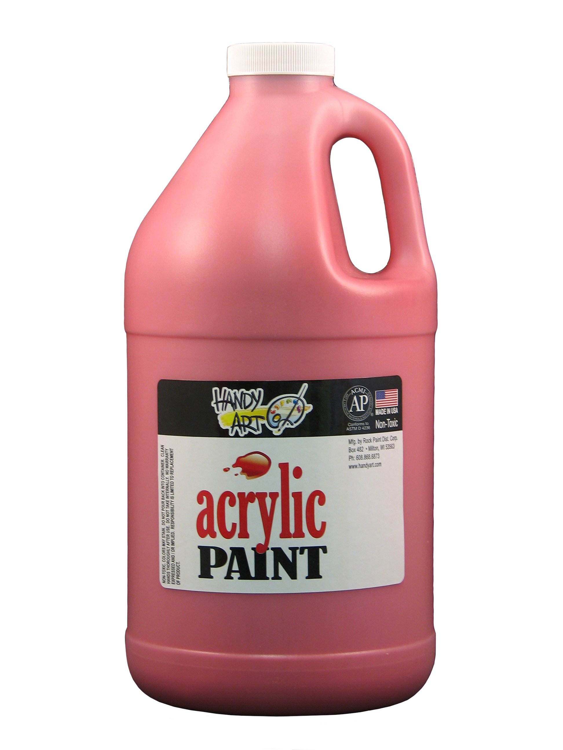 Handy Art 102040 Acrylic Paint Red - 1/2 Gallon
