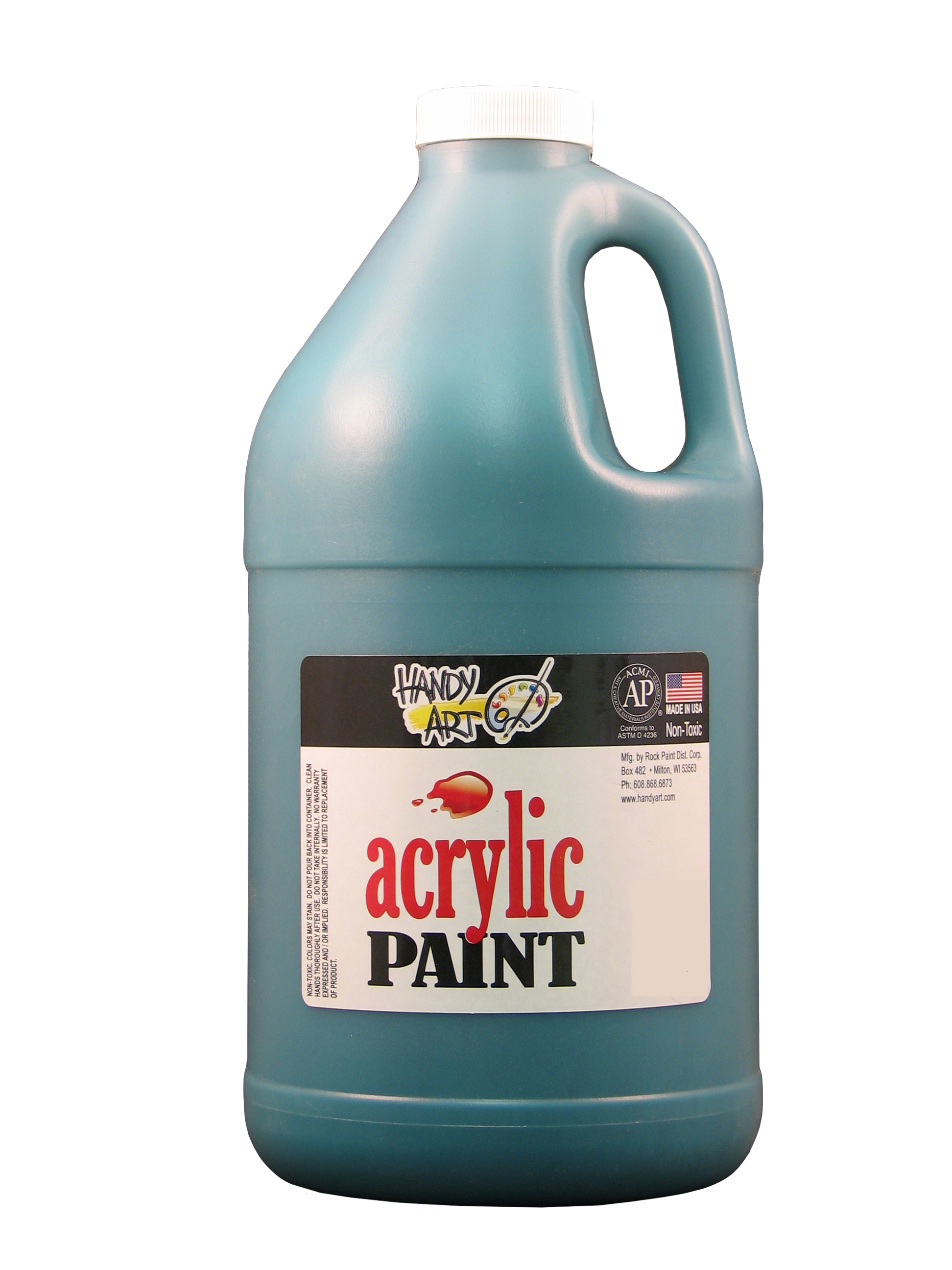 Handy Art 102050 Acrylic Paint Phthalo Green - 1/2 Gallon