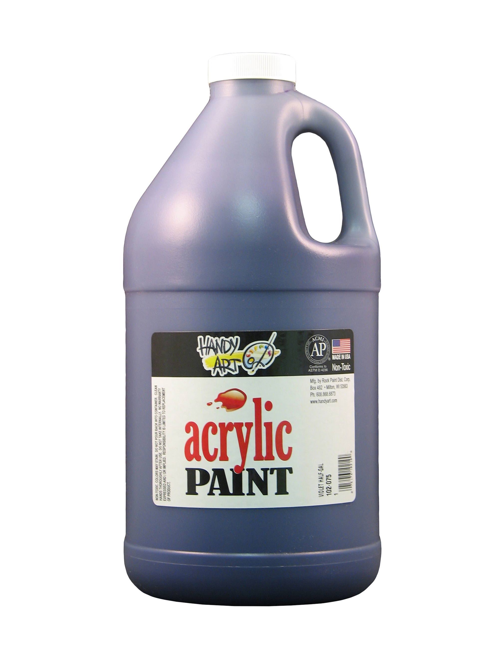 Handy Art 102075 Acrylic Paint Violet - 1/2 Gallon