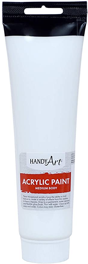 Handy Art 709000 Heavy Weight Acrylic Paint Titanium White - 5 oz Tube