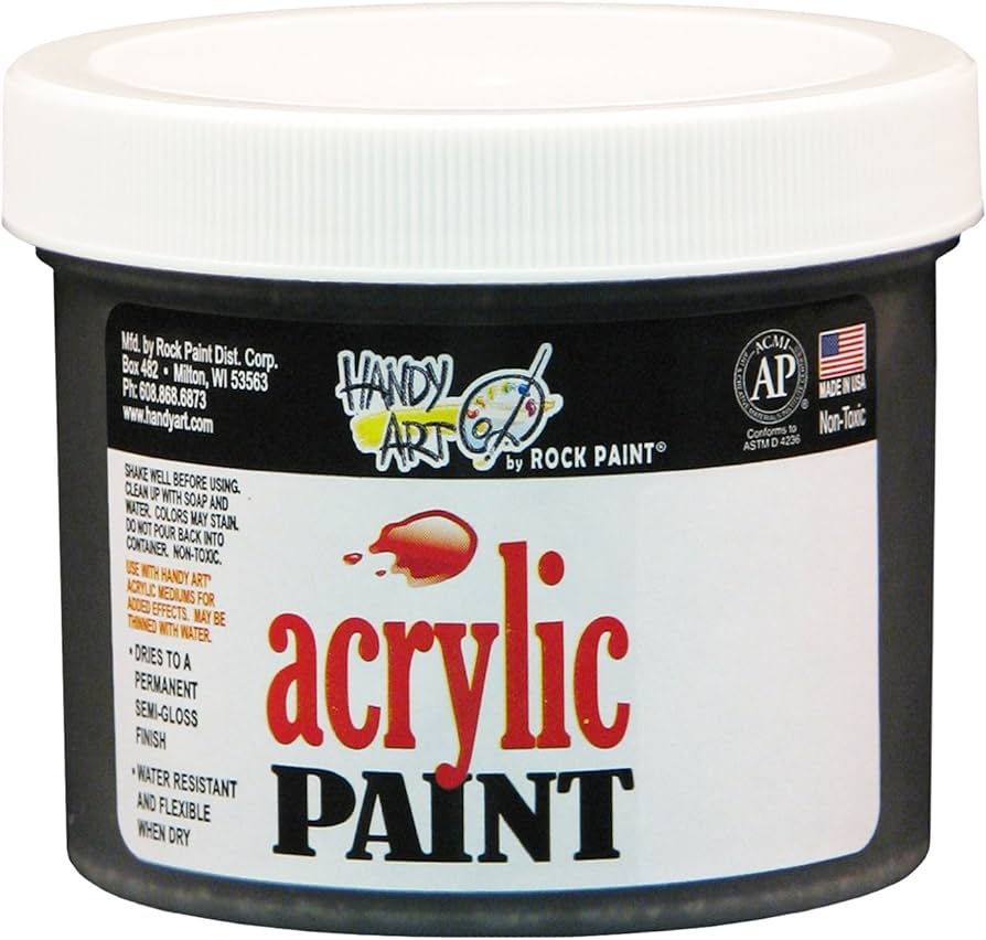 Handy Art Heavy Body Acrylic 702-100 Mars Black 1/2 Gallon