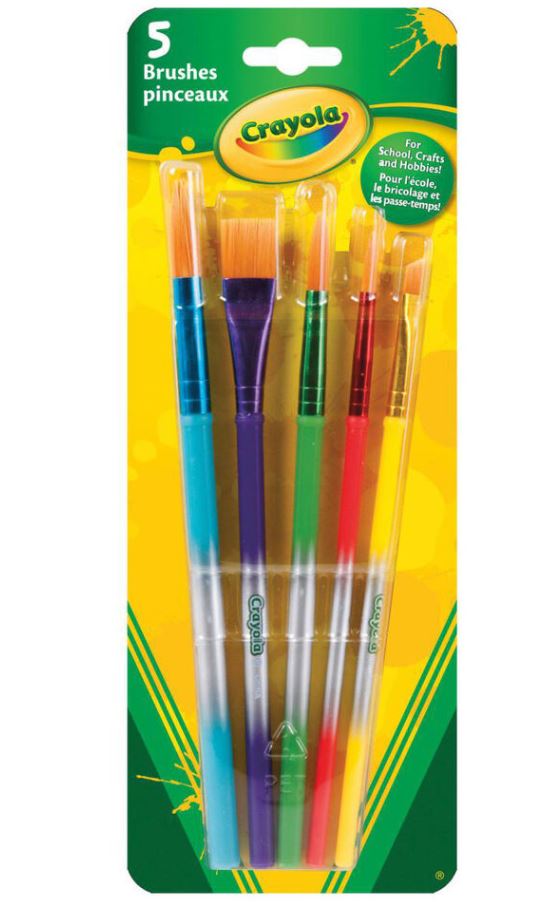 Crayola 053506 Paint Brush 5/Pkg