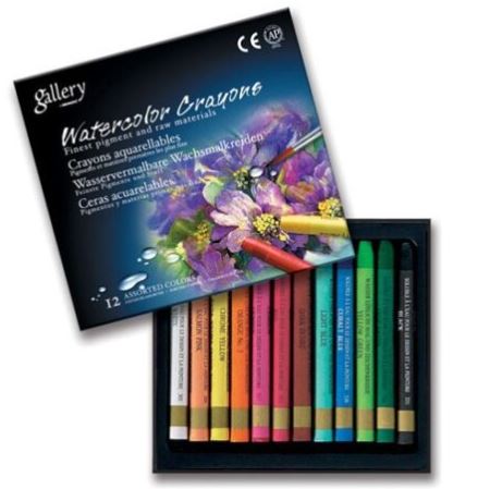 Mungyo MAC-12 Gallery Watercolor Crayons - 12/set