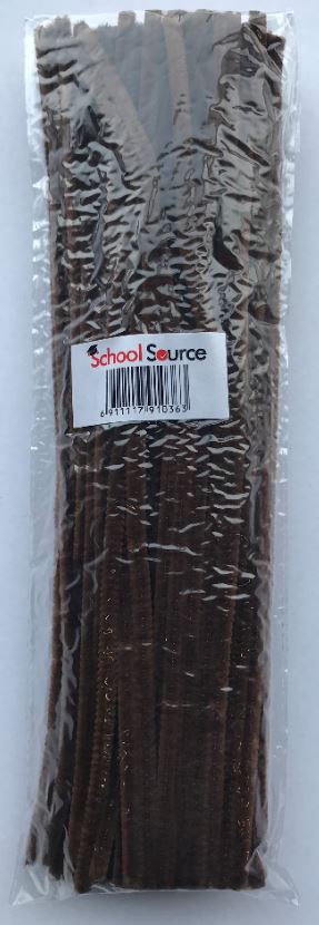 Pipe Cleaners Brown - 12" - 100/pkg 6mm