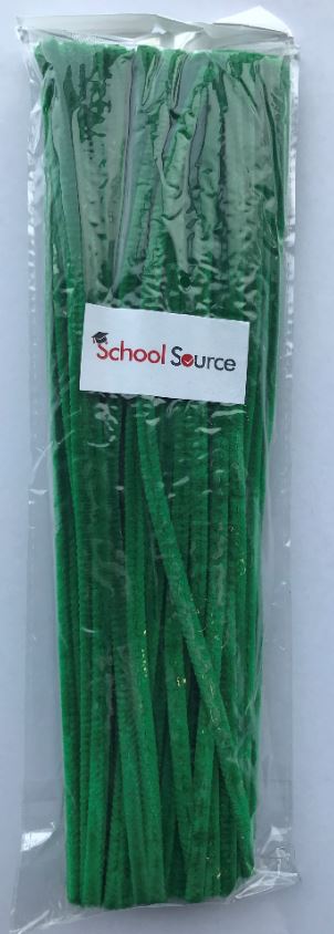 Pipe Cleaners Green - 12" - 100/pkg 6mm