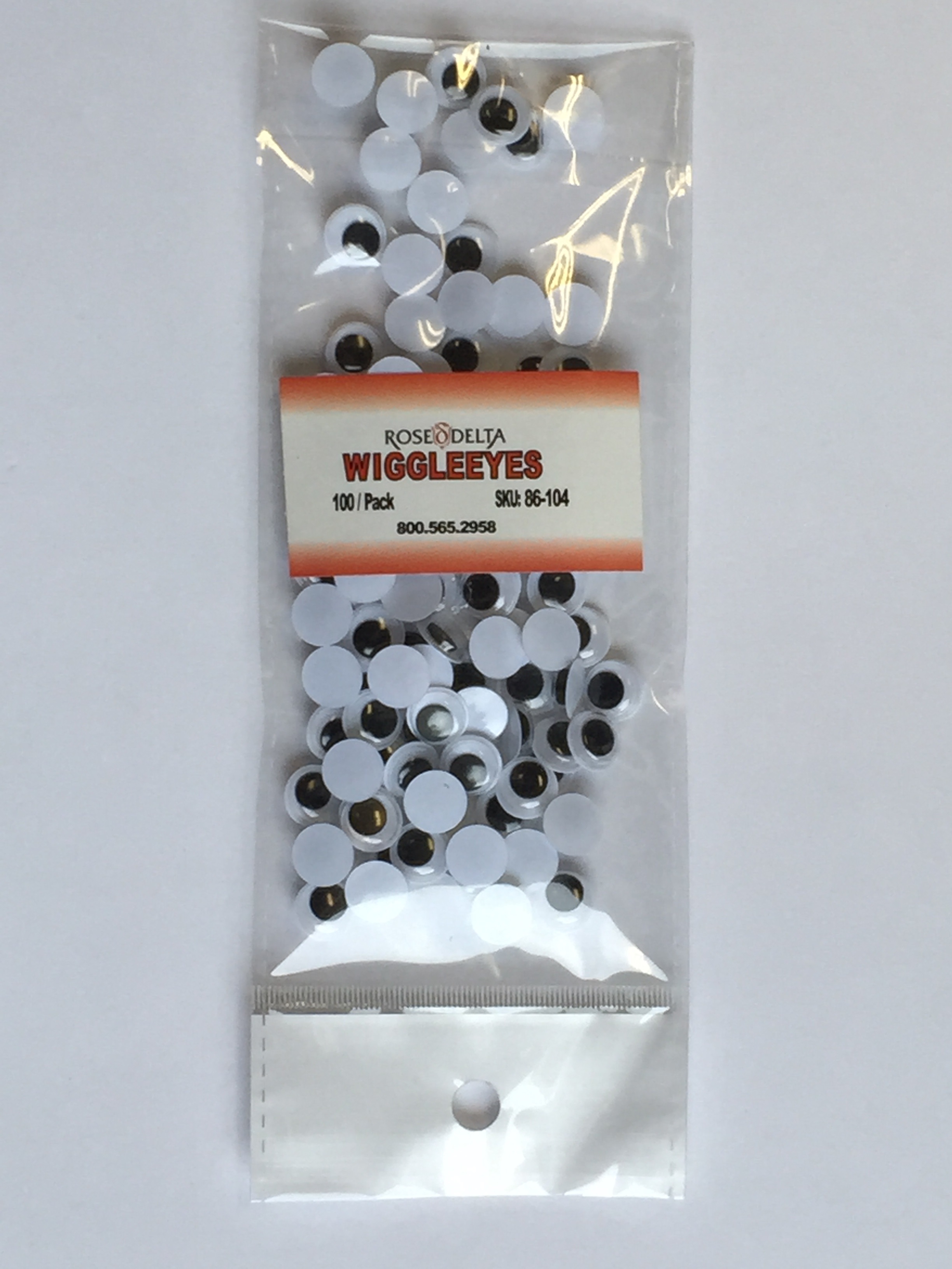 Wiggle Eyes Black - 10mm - 100/pkg