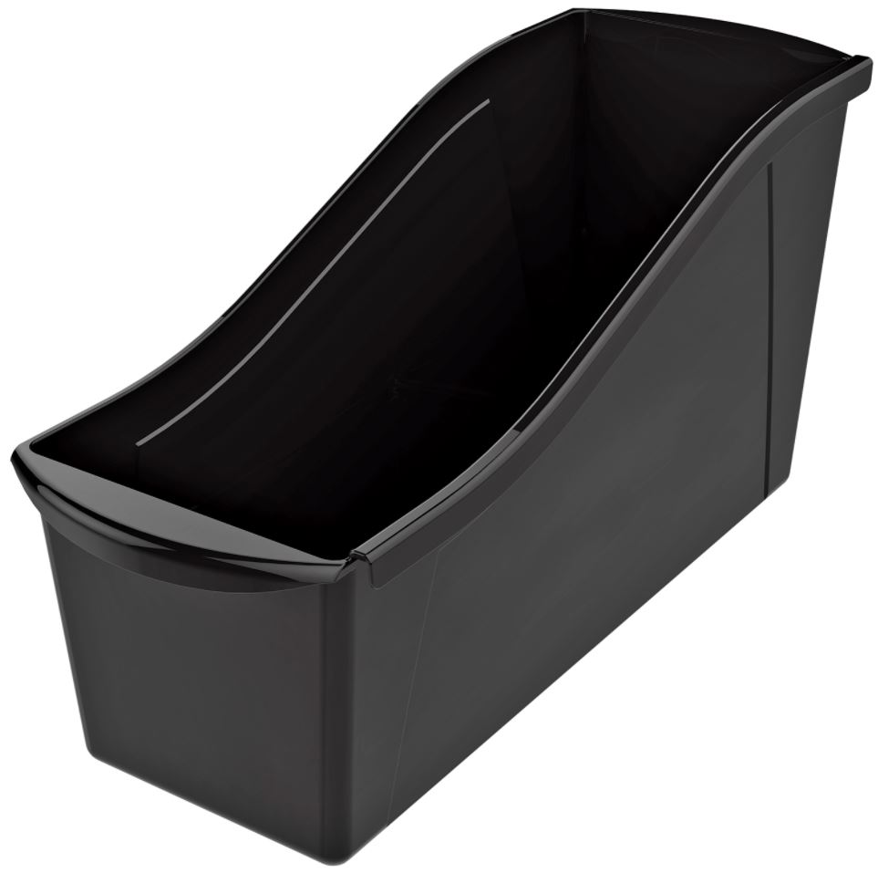 Storex Book Bin Black