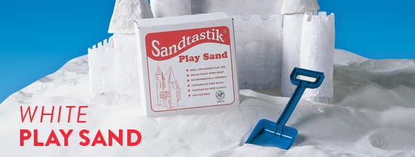 Sandtastik PLA25 Sparkling White Play Sand - 25 lb Box